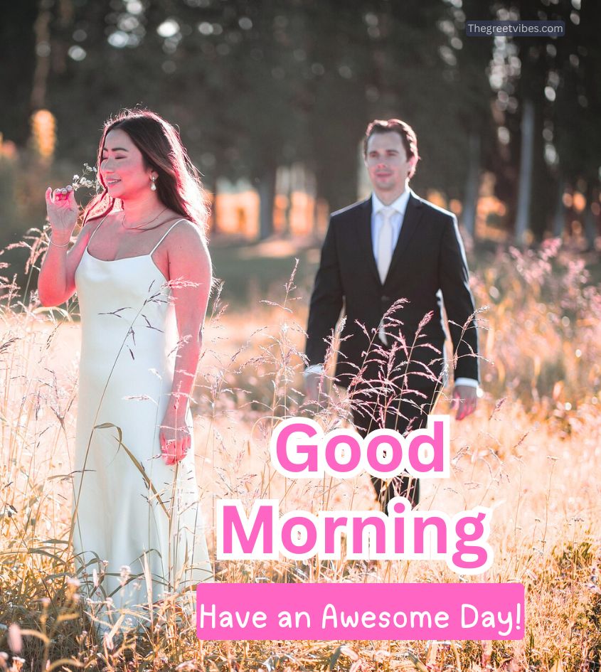 Good Morning Wishes with lovely couple