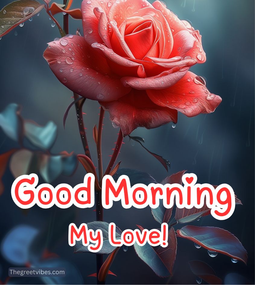 Beautiful Good Morning Rose for Lovers