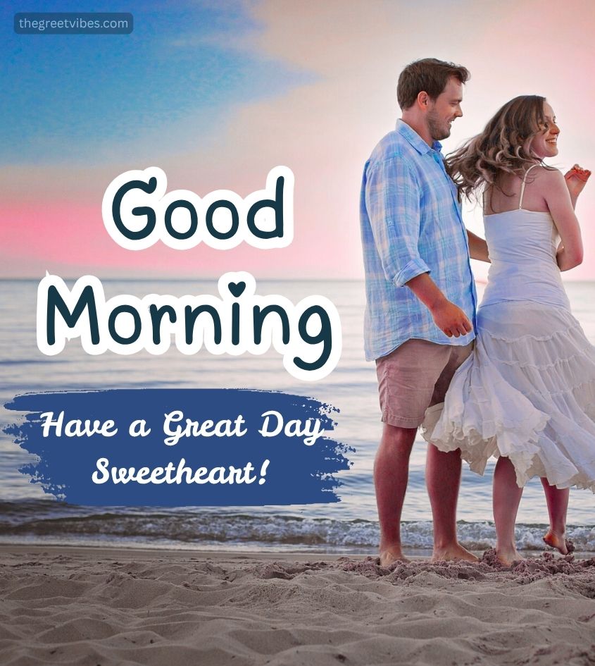 Sweetheart Good Morning Images with Romantic Lover
