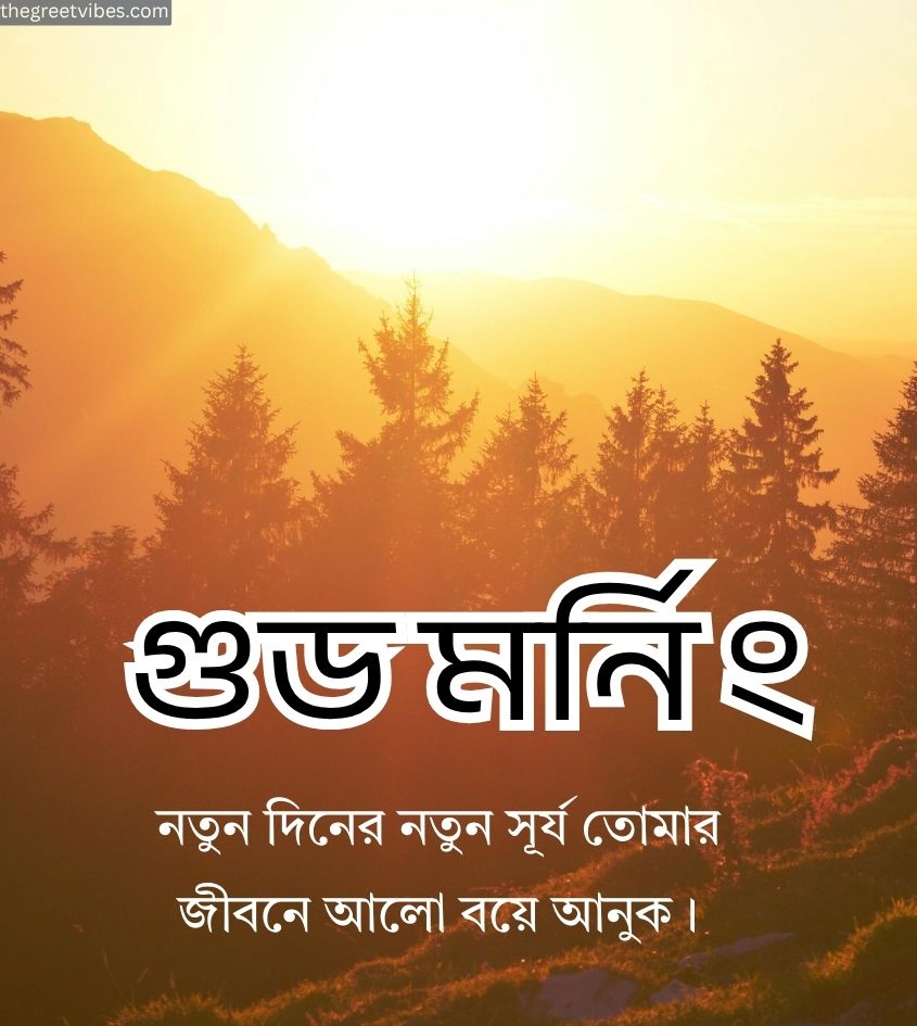 Good morning Sunrise bengali Quotes