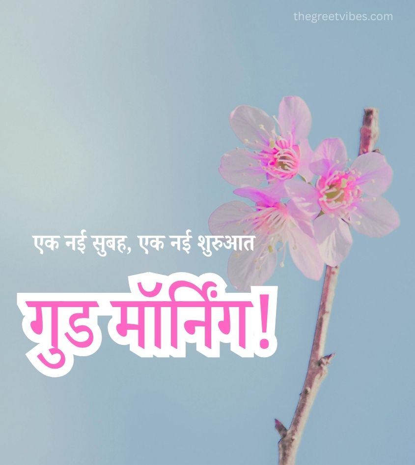 Hindi Good Morning Phool Images