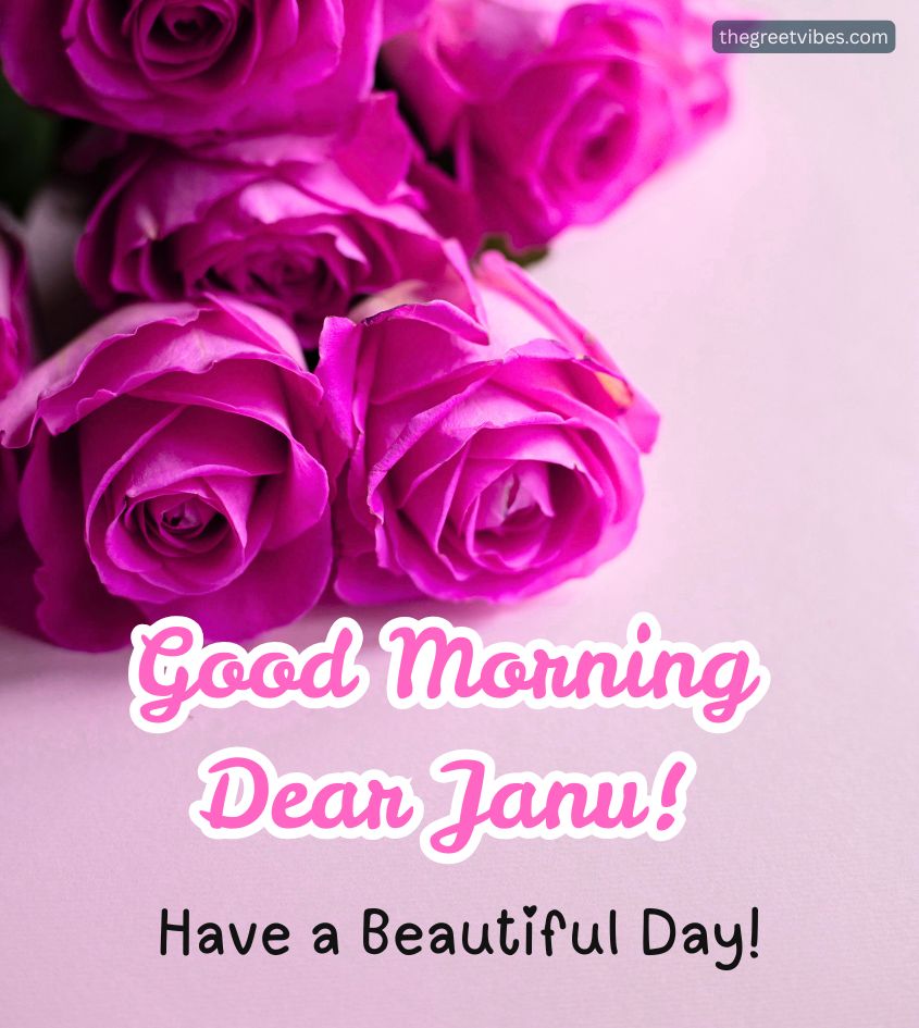Good Morning Janu Roses Greetings