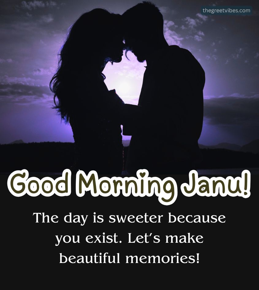 Most Romantic Couple Good Morning Janu Images for Lover