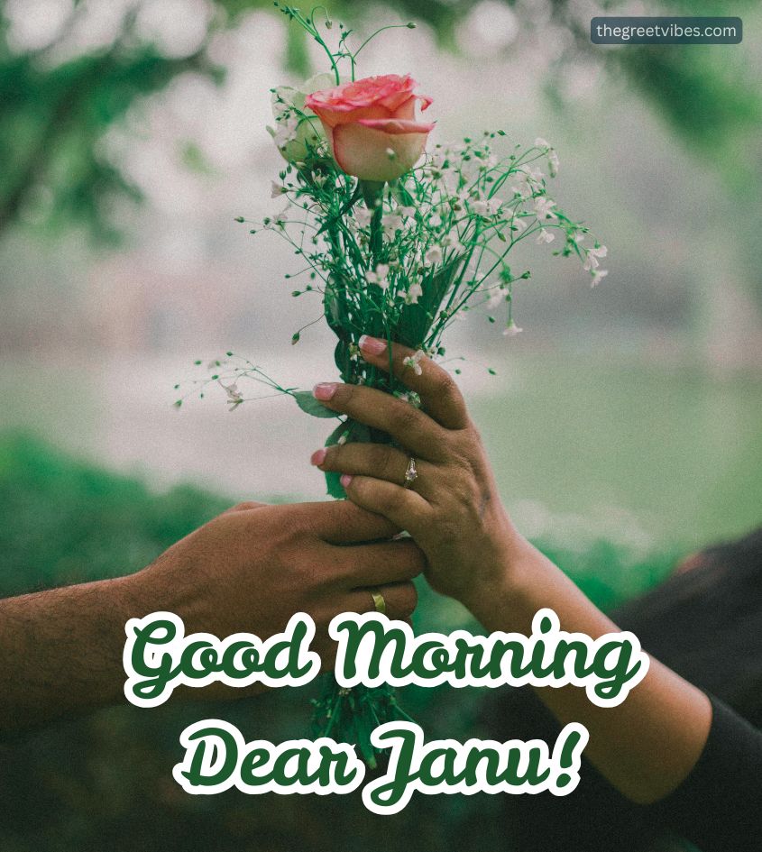 Good Morning Janu Images with flower
