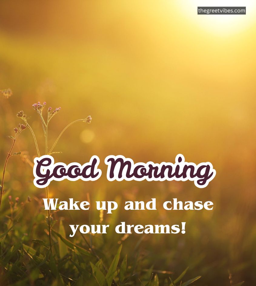 Good Morning Sunrise with greetings