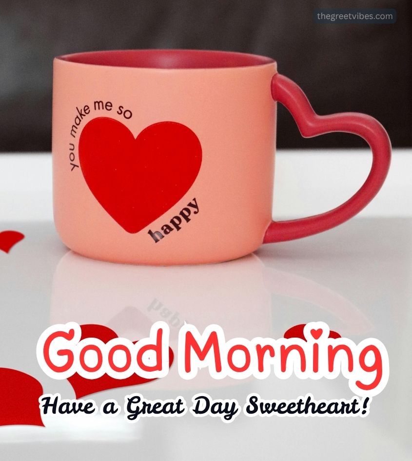 Good Morning Sweetheart Images with tea