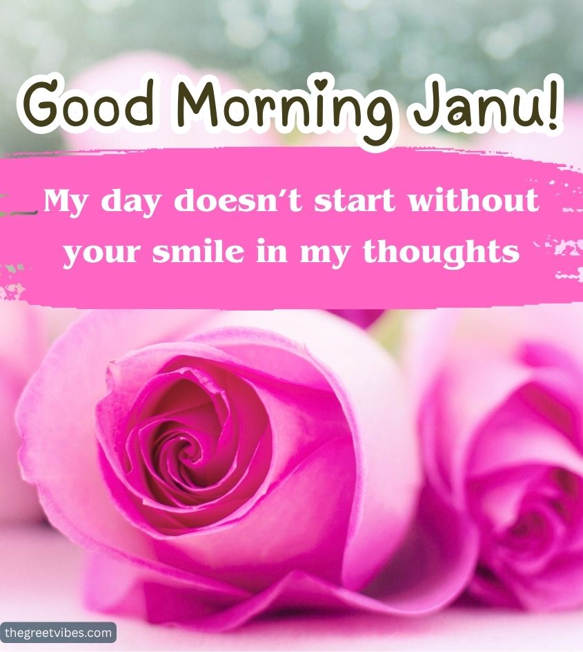 Beautiful Good Morning Images with rose for janu lover