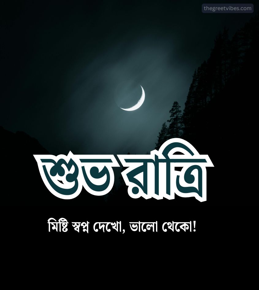 Sweet Good Night Pics in Bengali