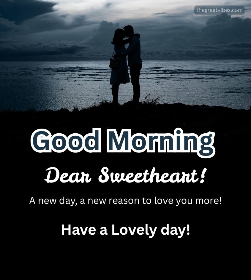 Sweetheart Good Morning with kiss Images