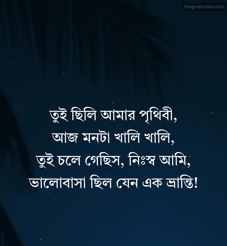 Bangla Breakup Shayari for Status