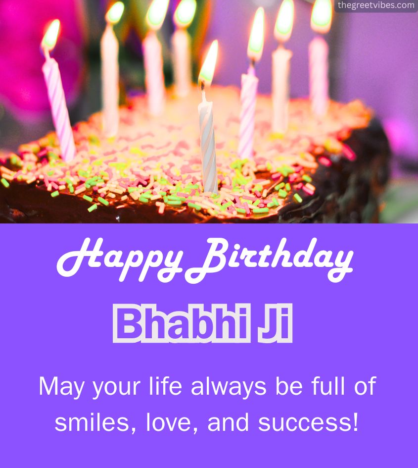 Happy Birthday Bhabhi Ji Pics with cale
