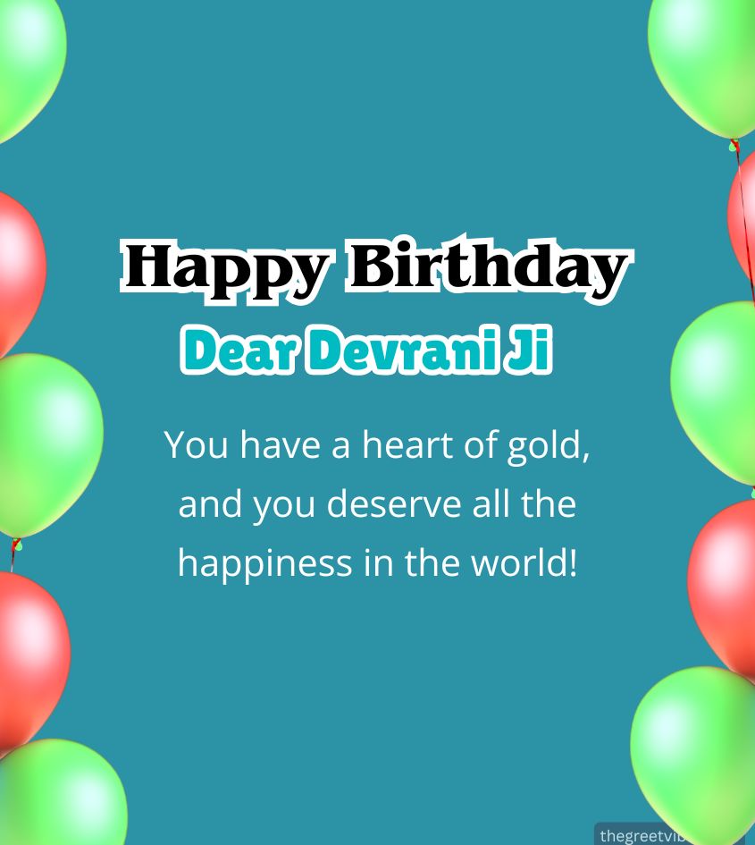 Touching Birthday Wishes for Devrani Ji