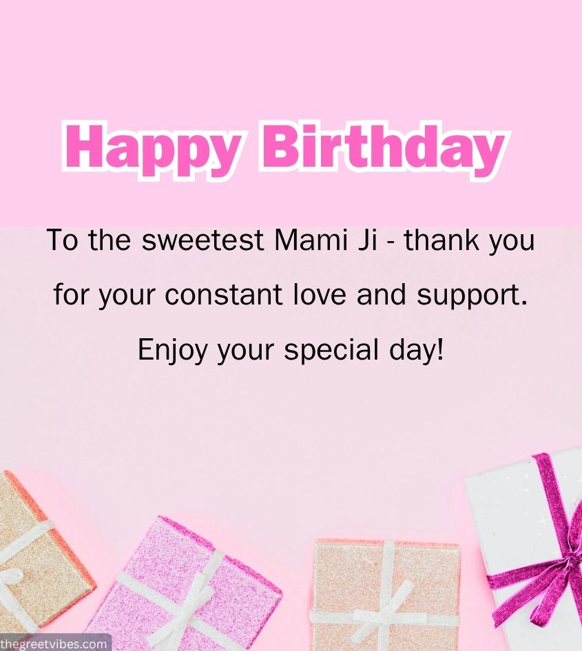 Touching Birthday Greetings Images for Mami Ji