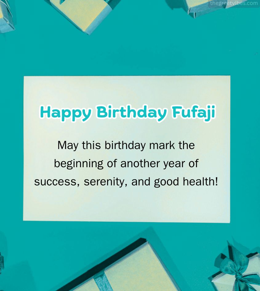 Happy Birthday Greeting card for Fufaji