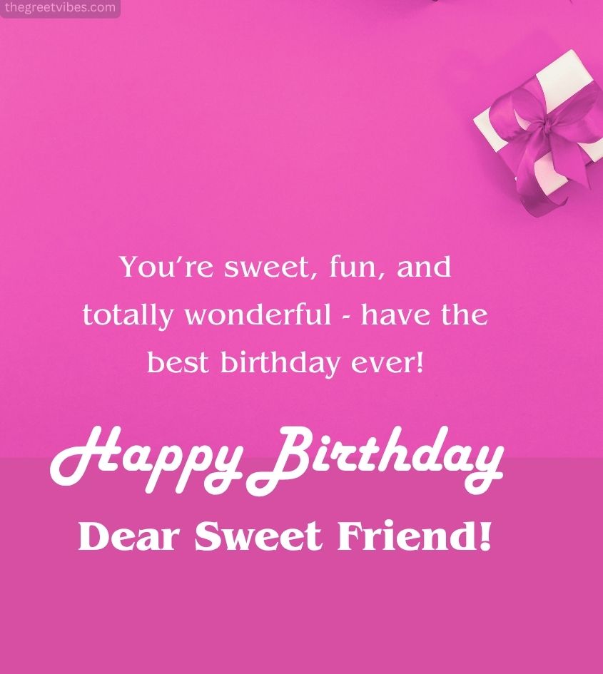 Birthday Greetings for Friend Girl