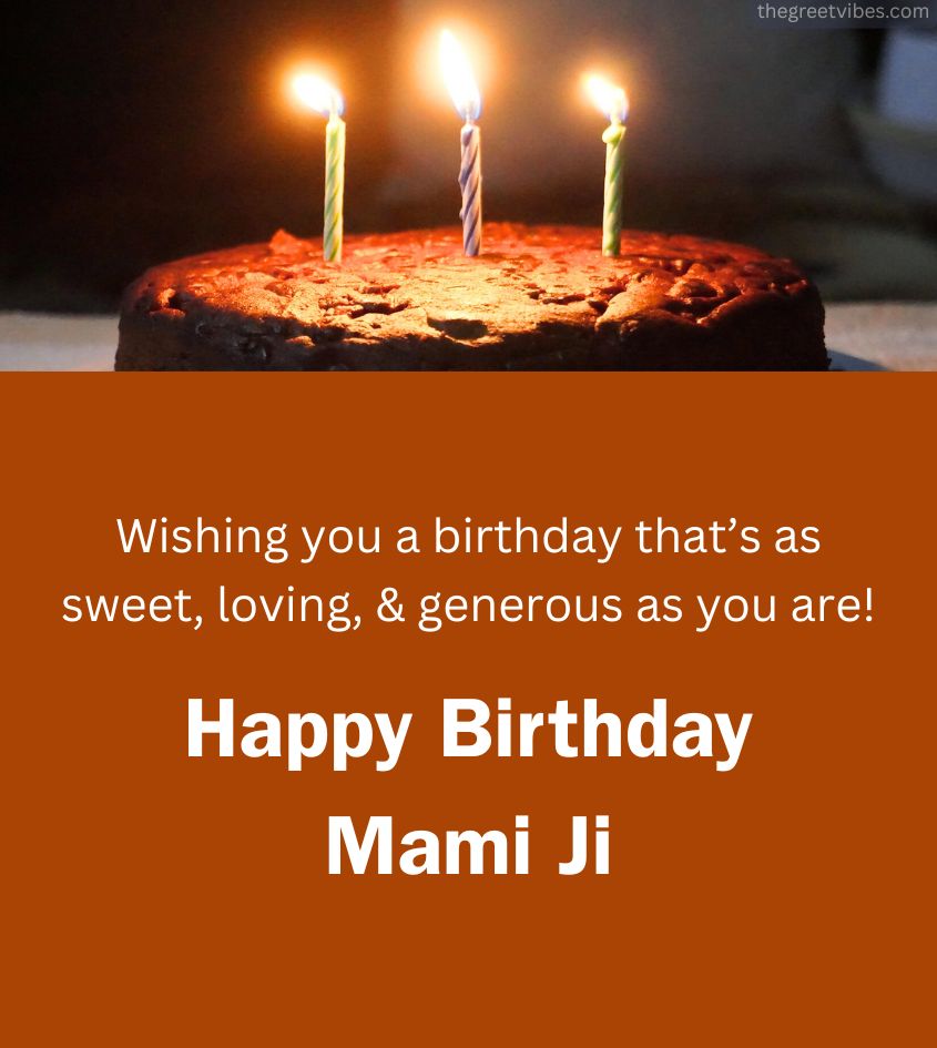 Happy Birthday Mami Ji Pics with Cake