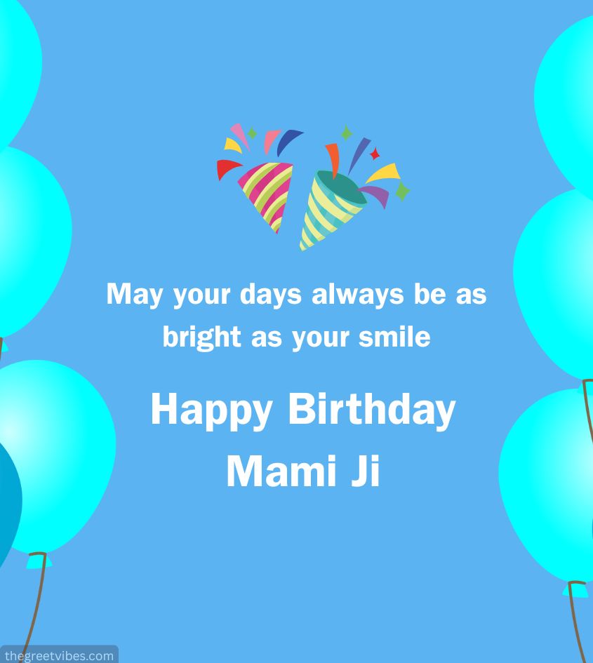 Birthday Wishes for Mami Ji