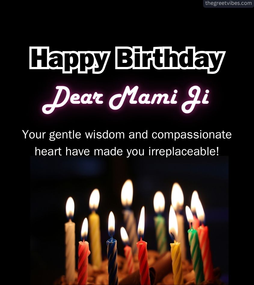 Happy Birthday Mami Ji Pics with Cake