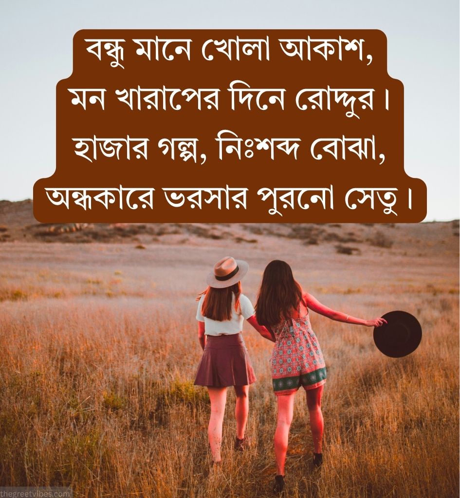 Bengali Shayari for Friend 