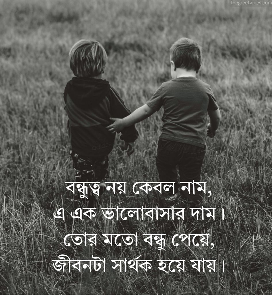 Friendship Shayari in Bengali Language
