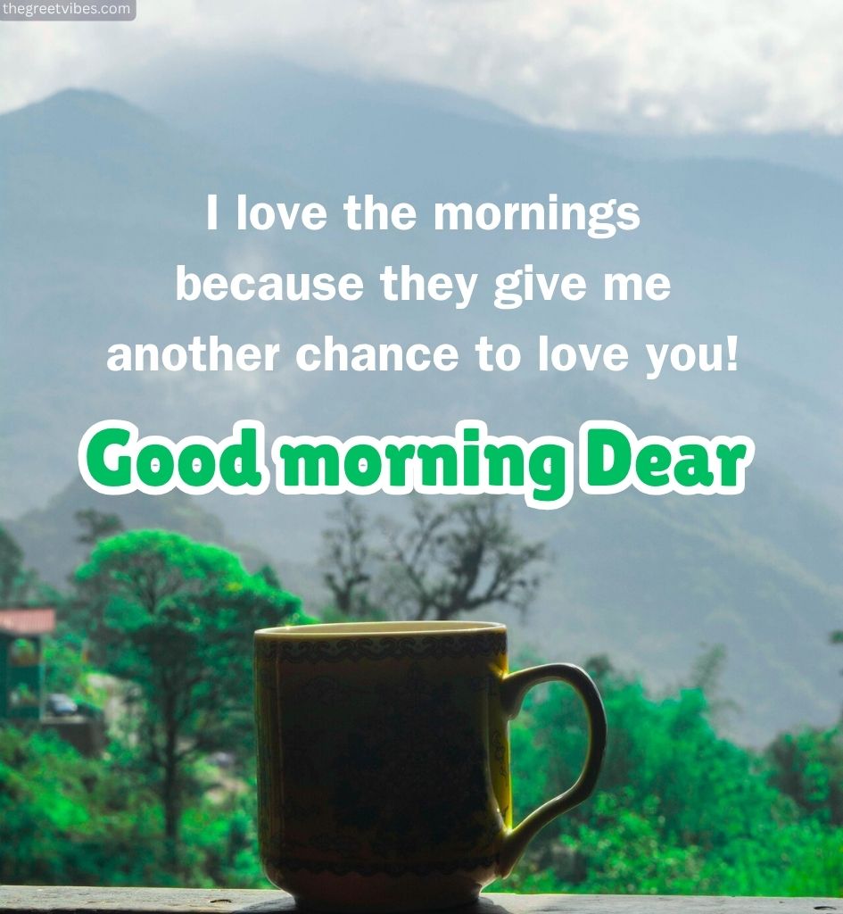 Good Morning Wishes for Him with Tea