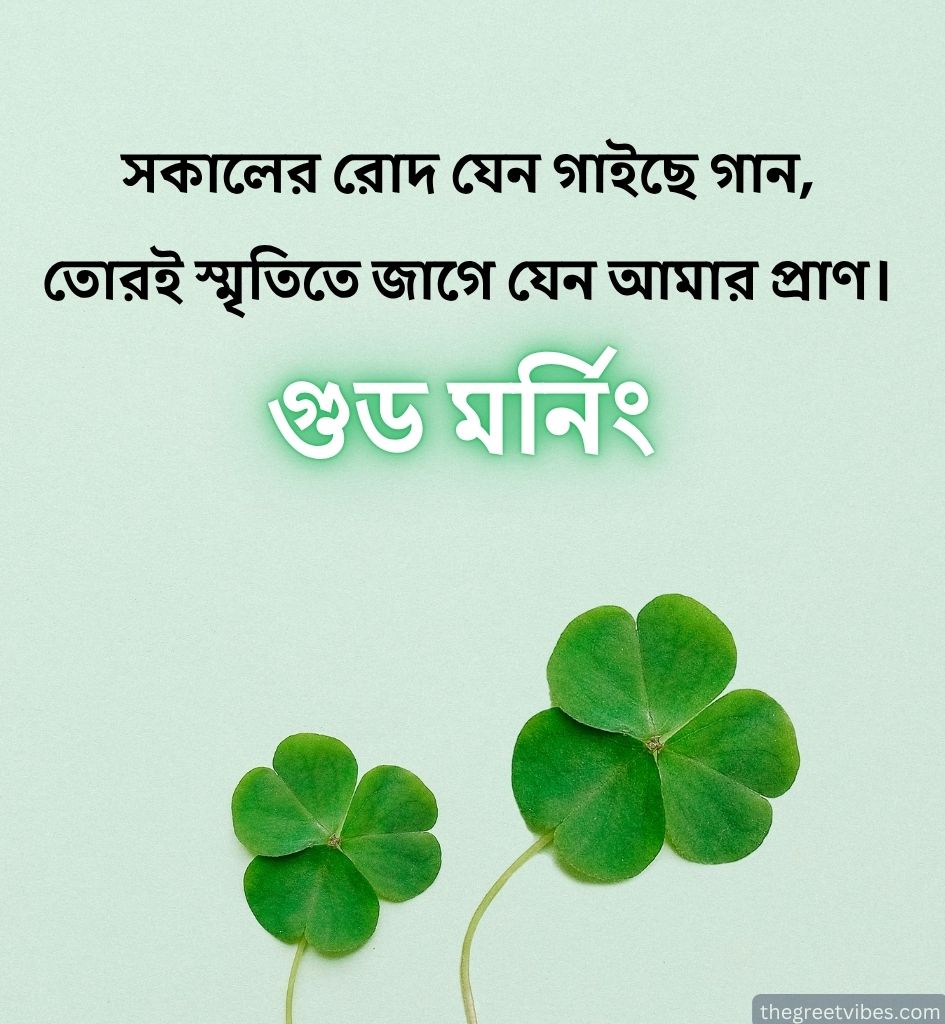 Good Morning Love Poem in Bengali