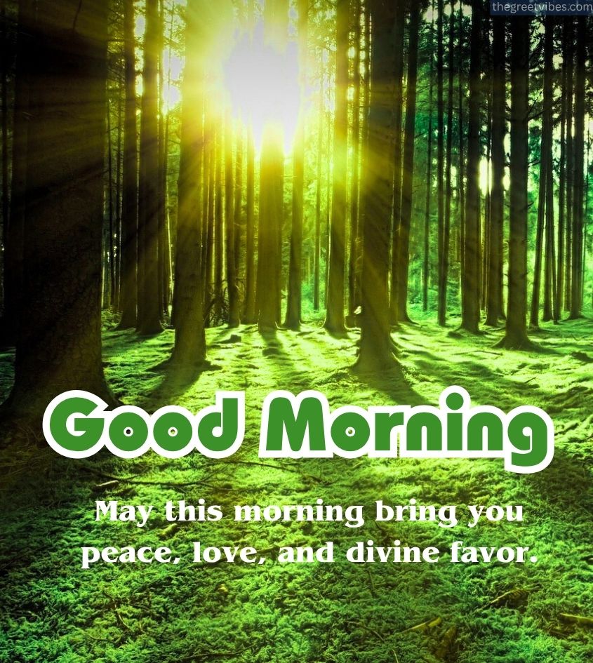 Good Morning Blessings Quotes with God Light Images