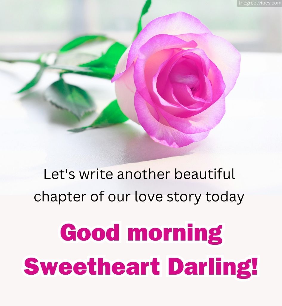 Good Morning greetings for Sweetheart Wife