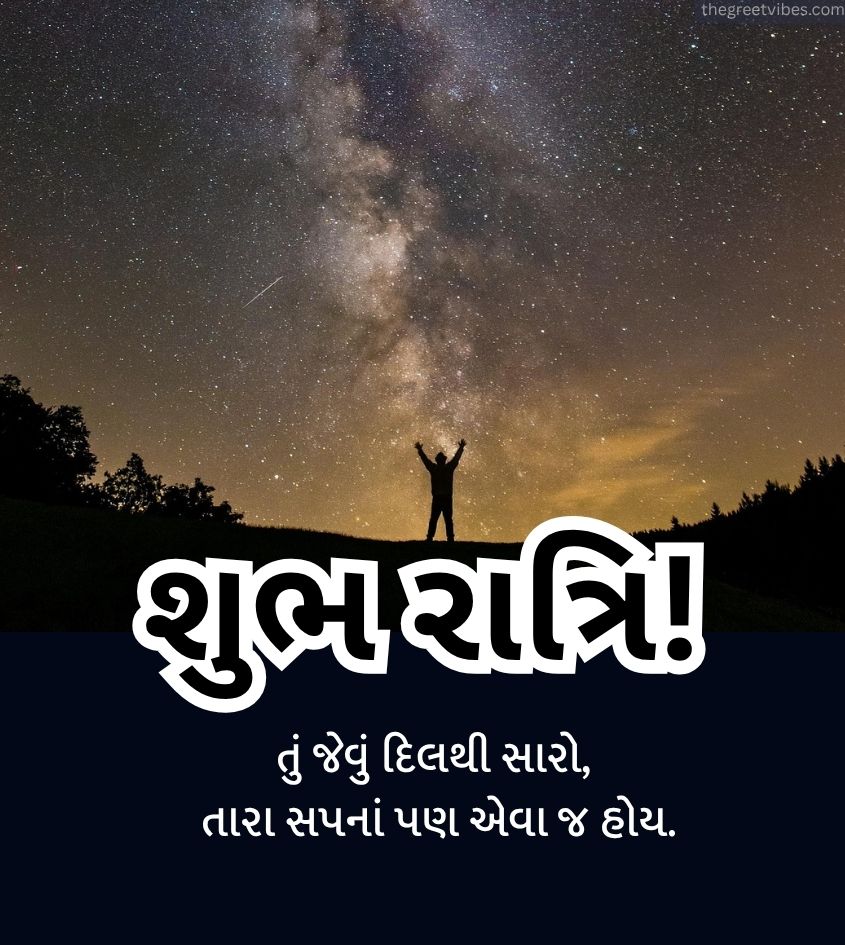 Blessing Gujarati Good Night Quotes