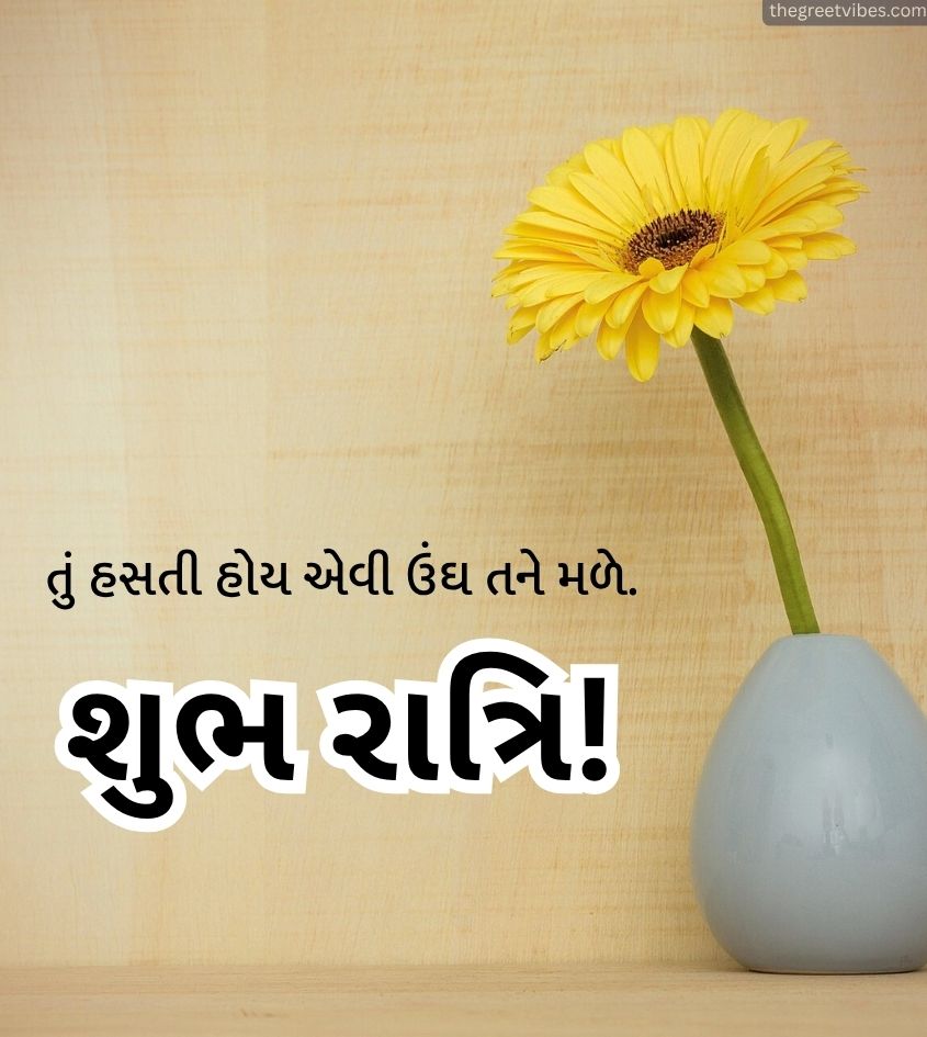 Shubh Ratri Gujarati Greetings Images with Flowers