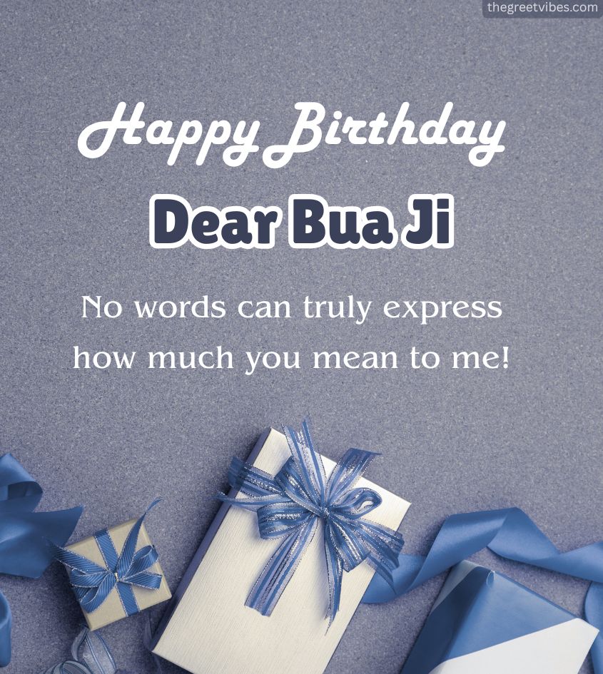 Happy Birthday Bua Ji Images with Gifts