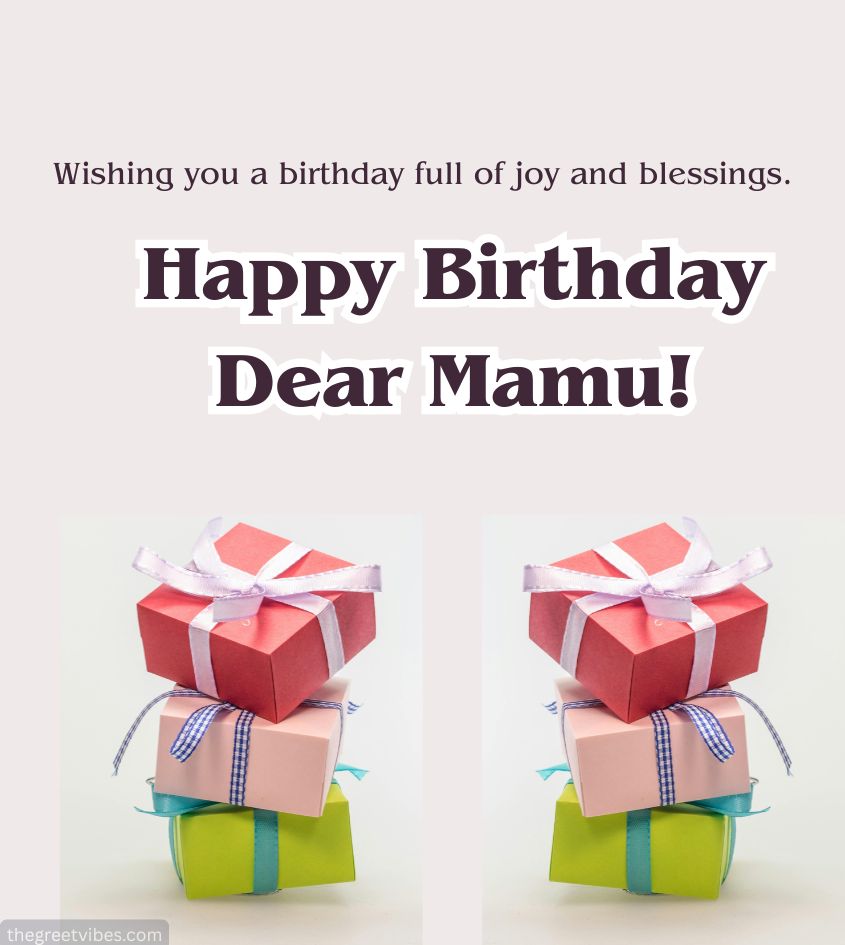Birthday Wishes for Mama Ji