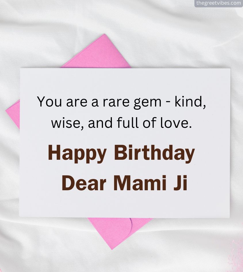 Birthday Greeting Card for Mami Ji