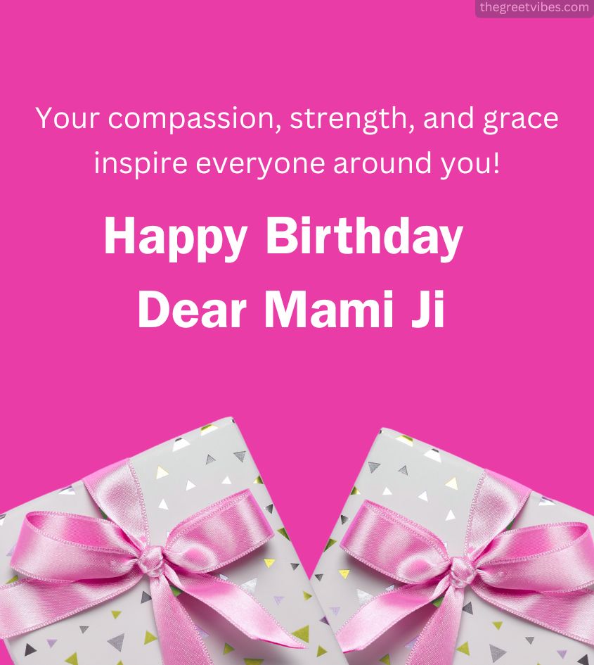 Birthday Greetings Images for Mami Ji with Heartfelt Quotes