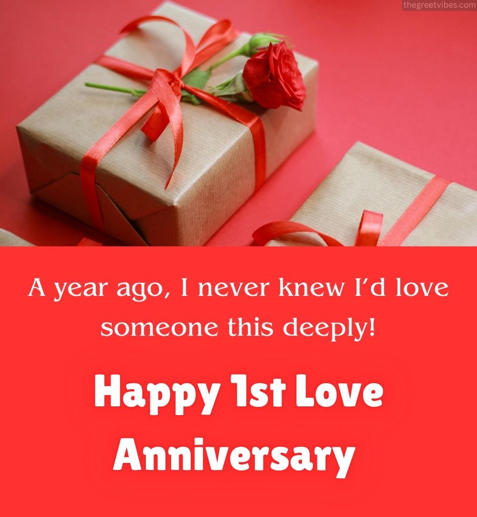 1st Love Anniversary Wishes for Girlfriend