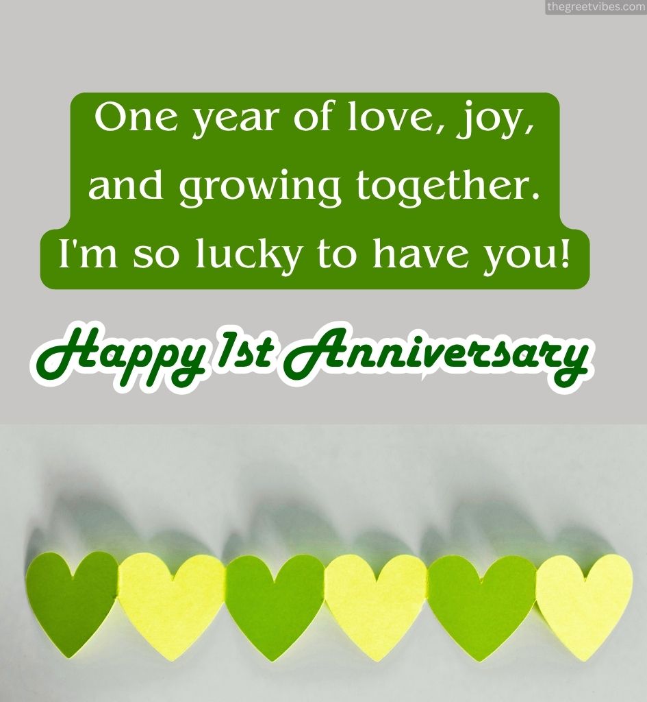 1st Love Anniversary Wishes for Her