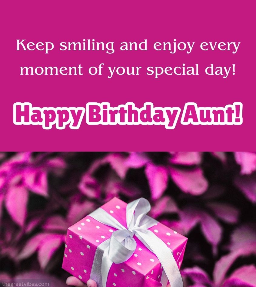 Happy Birthday Aunt Images with Gifts