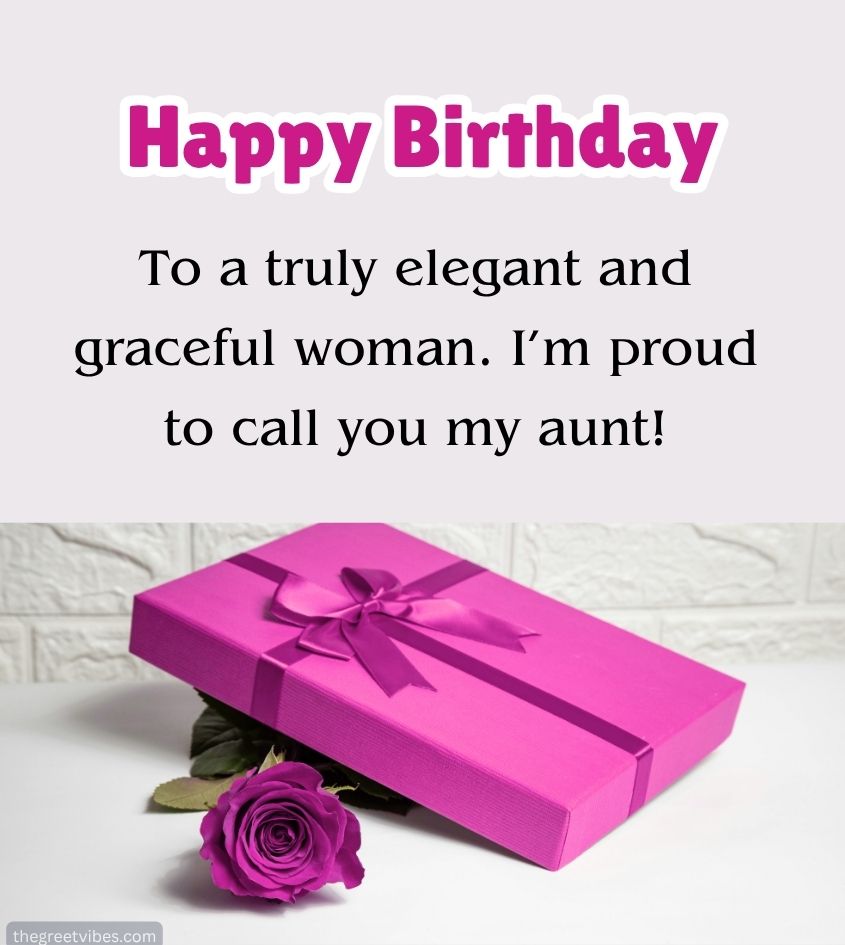 Birthday Quotes for Aunt with Gifts and Flowers
