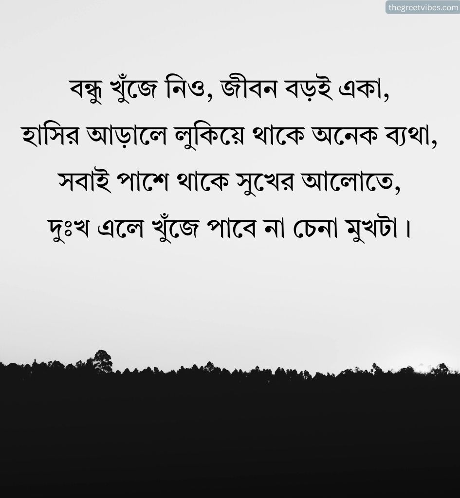 Bengali Life Shayari on Friend
