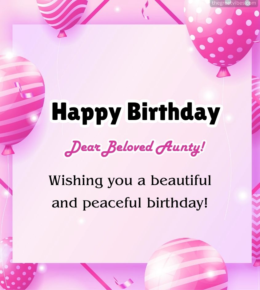 Happy Birthday Greeting Card for Aunty