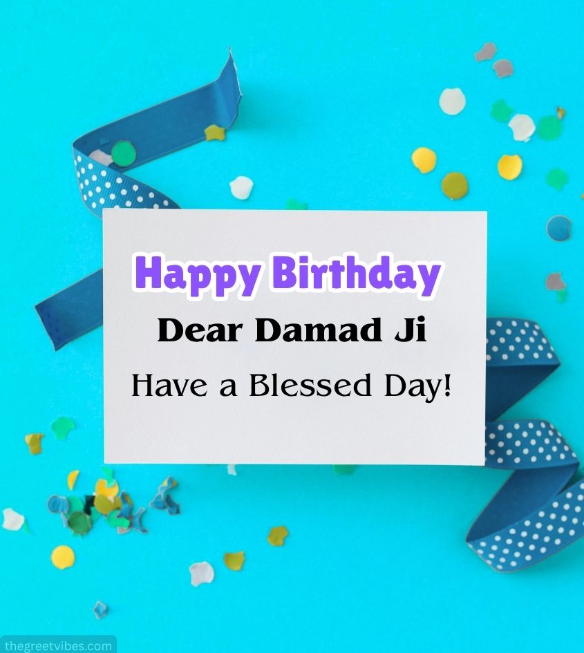 Happy Birthday Card for Damad Ji