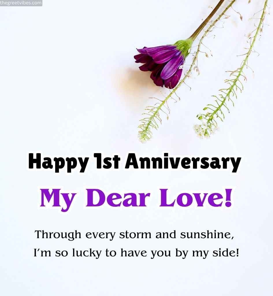 1st Love Anniversary Wishes for Lover