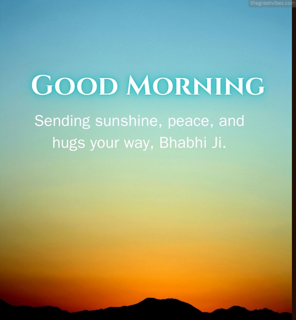 Bhabhi ji Good Morning Images with Sweet lines