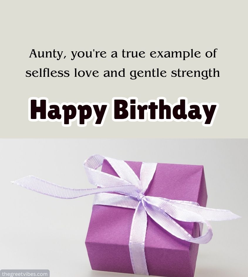 Birthday Wishes for Aunty with Gifts
