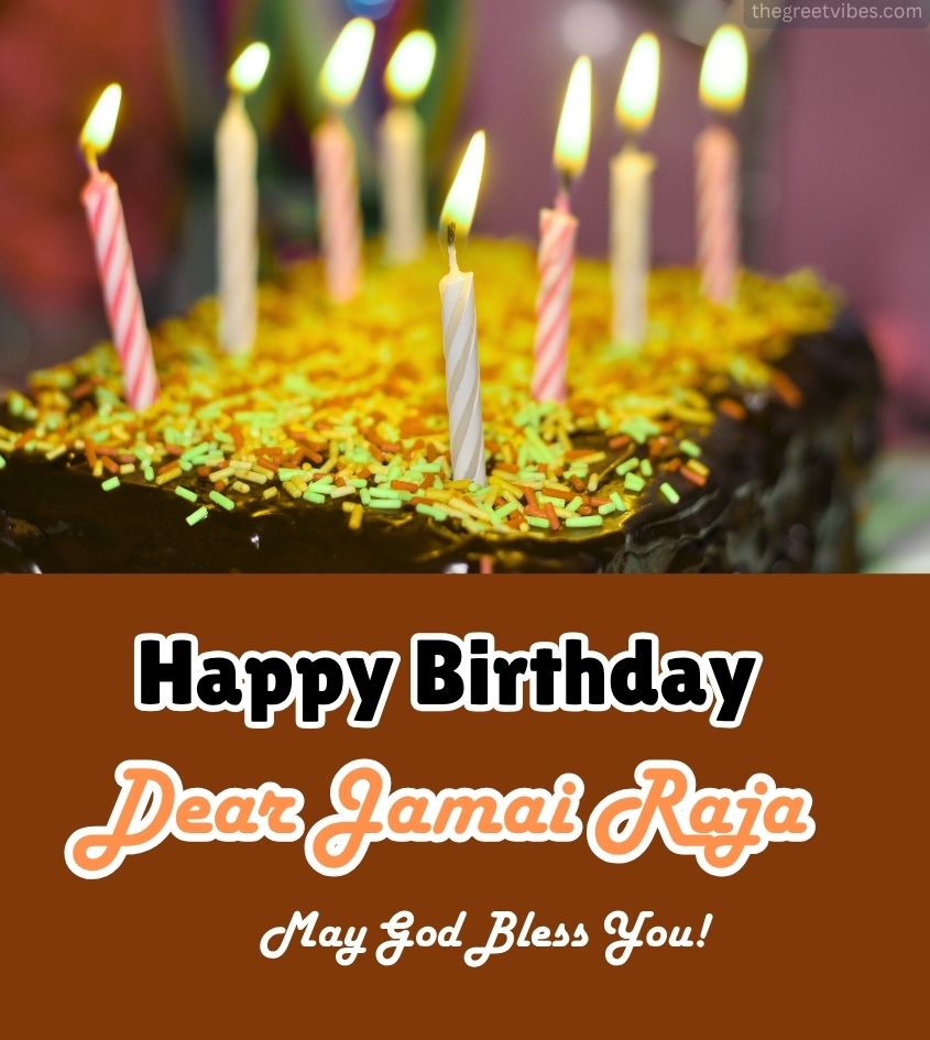 Birthday Wishes for Jamai Raja with Cake